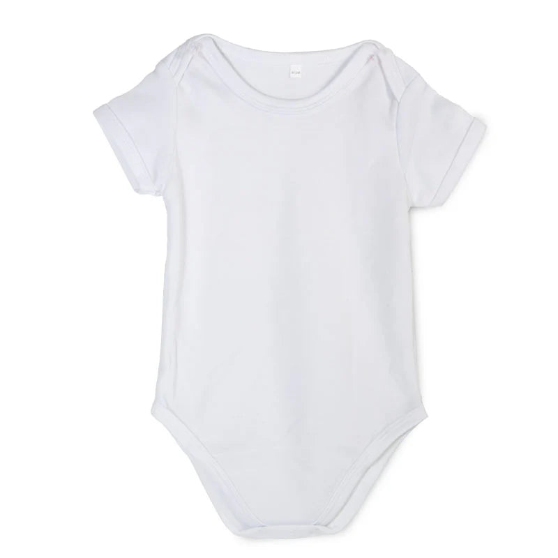 Personalised Short-Sleeved Baby Onesie ā 100% Polyester, Perfect for Vibrant Custom Prints ā Multiple Sizes