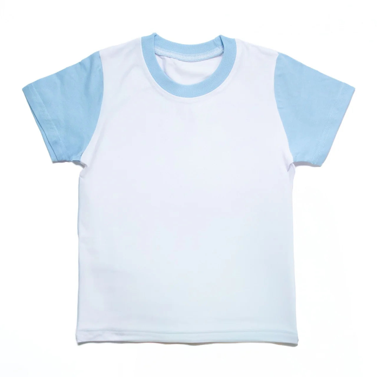 Personalised Kids’ T-Shirt & Shorts / Pyjama Set – Custom Printed, Available in Blue, Pink & Stone – Sizes 6 Months to 10 Years