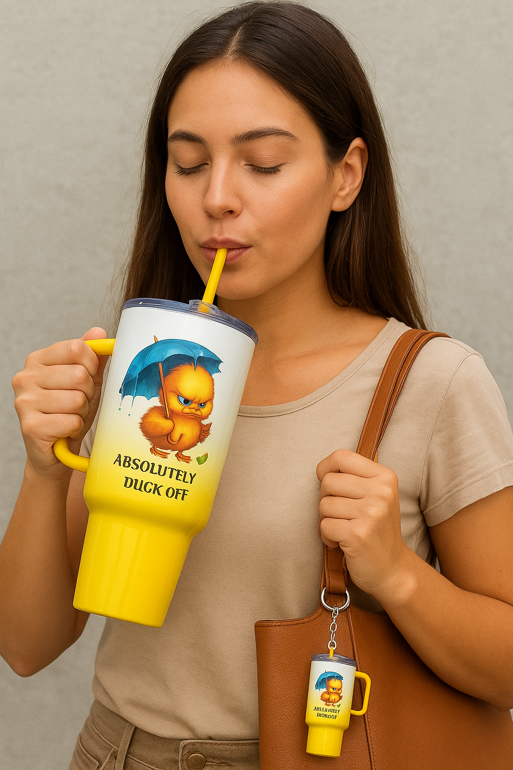 Custom 40oz Big Swig Ombre Tumbler with Handle, Matching Straw, Lockable Flip-Sip Screw-On Lid + Personalised Mini Tumbler Keychain Set β Stainless Steel, Insulated, Non-Spill, Non-Slip