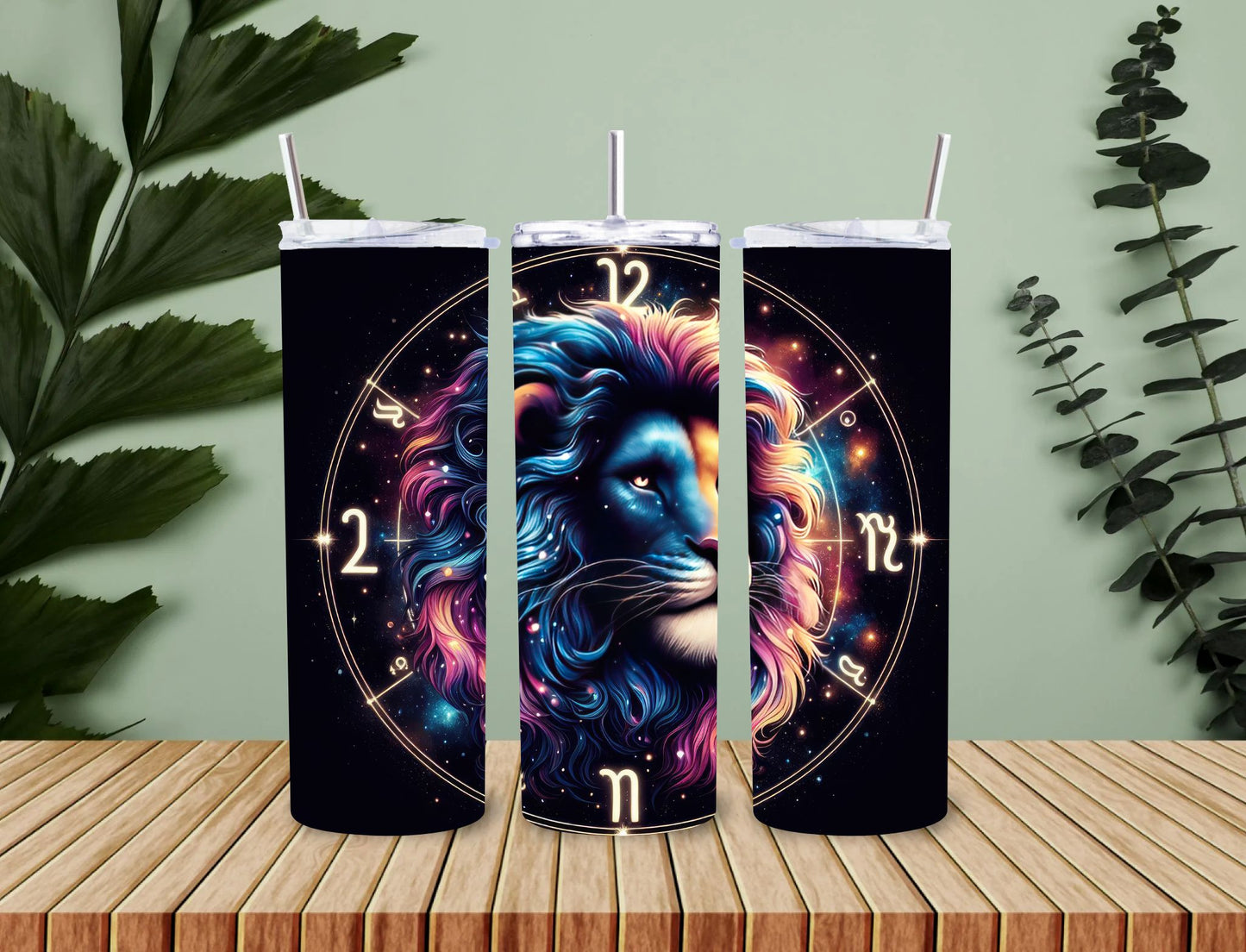 Personalised 20oz / 30oz Hot & Cold Tumbler – Custom Printed Leak-Proof Insulated Cup with Metal Straw & Cleaning Brush