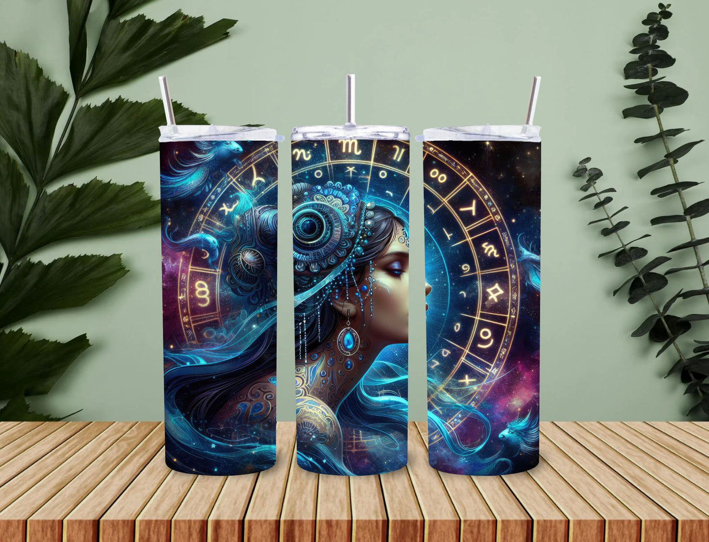 Personalised 20oz / 30oz Hot & Cold Tumbler – Custom Printed Leak-Proof Insulated Cup with Metal Straw & Cleaning Brush