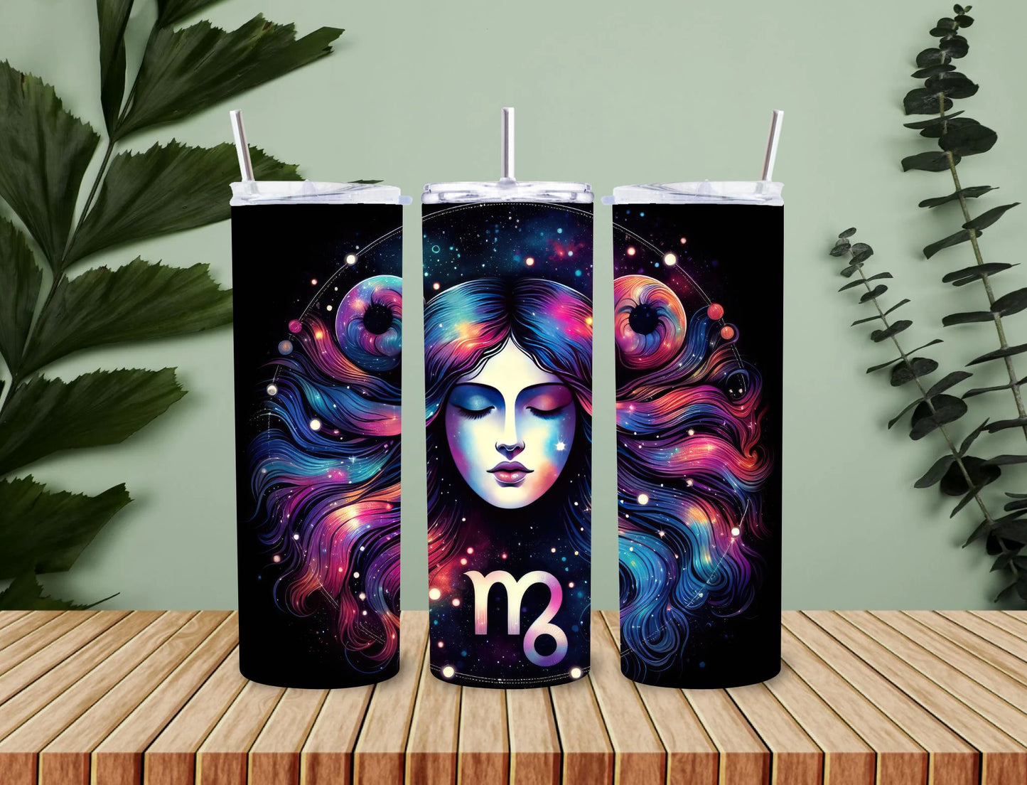 Personalised 20oz / 30oz Hot & Cold Tumbler – Custom Printed Leak-Proof Insulated Cup with Metal Straw & Cleaning Brush