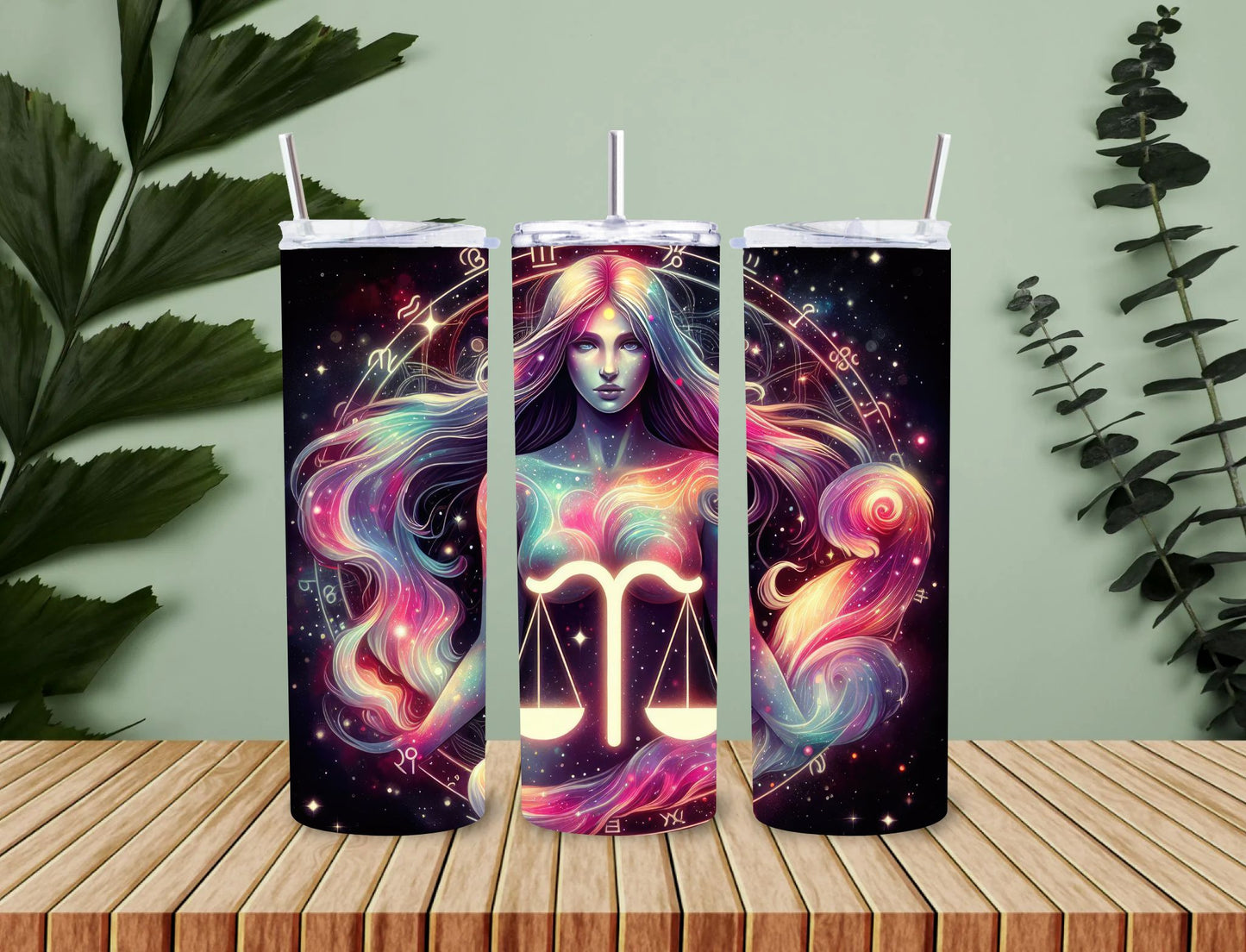 Personalised 20oz / 30oz Hot & Cold Tumbler – Custom Printed Leak-Proof Insulated Cup with Metal Straw & Cleaning Brush