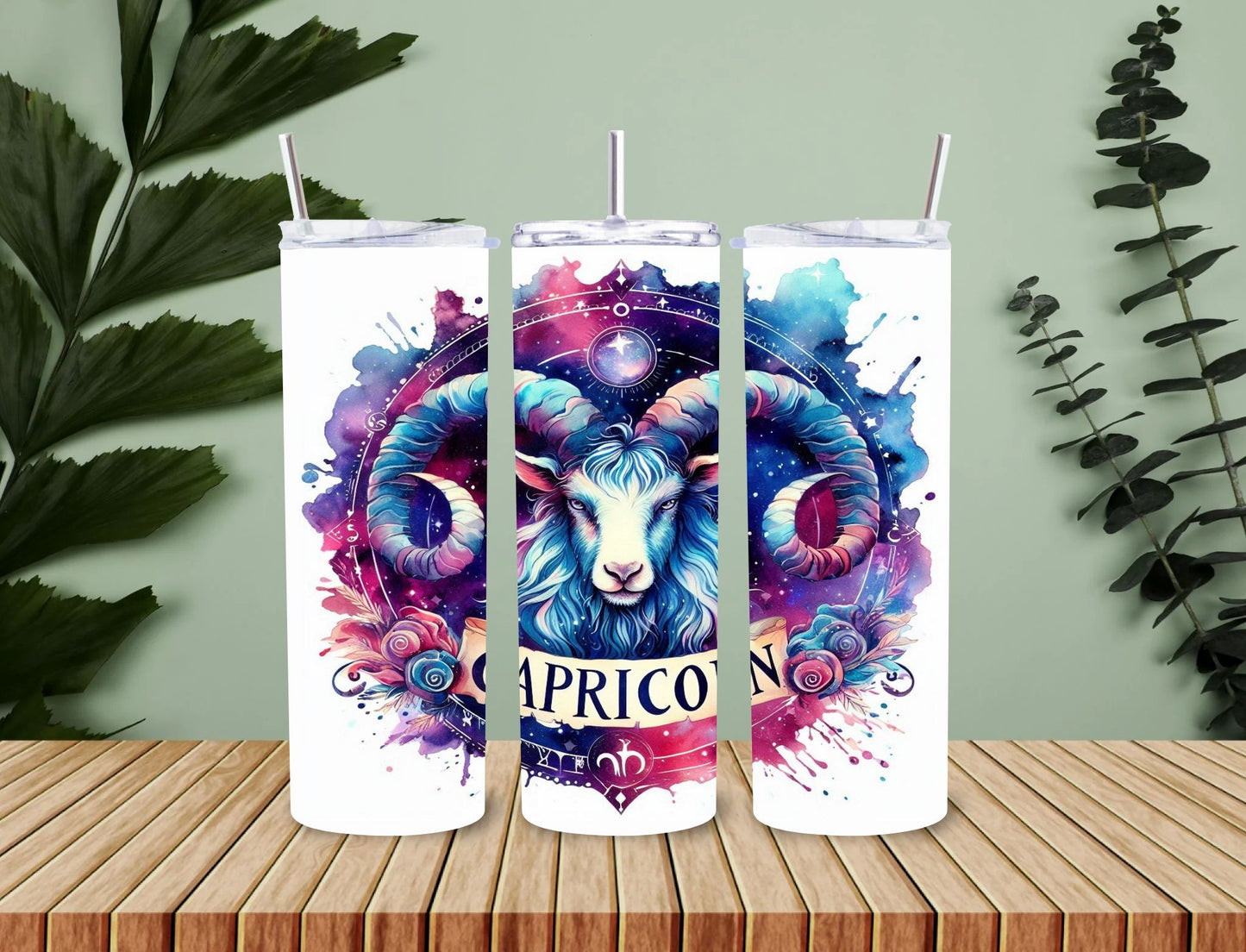 Personalised 20oz / 30oz Hot & Cold Tumbler – Custom Printed Leak-Proof Insulated Cup with Metal Straw & Cleaning Brush