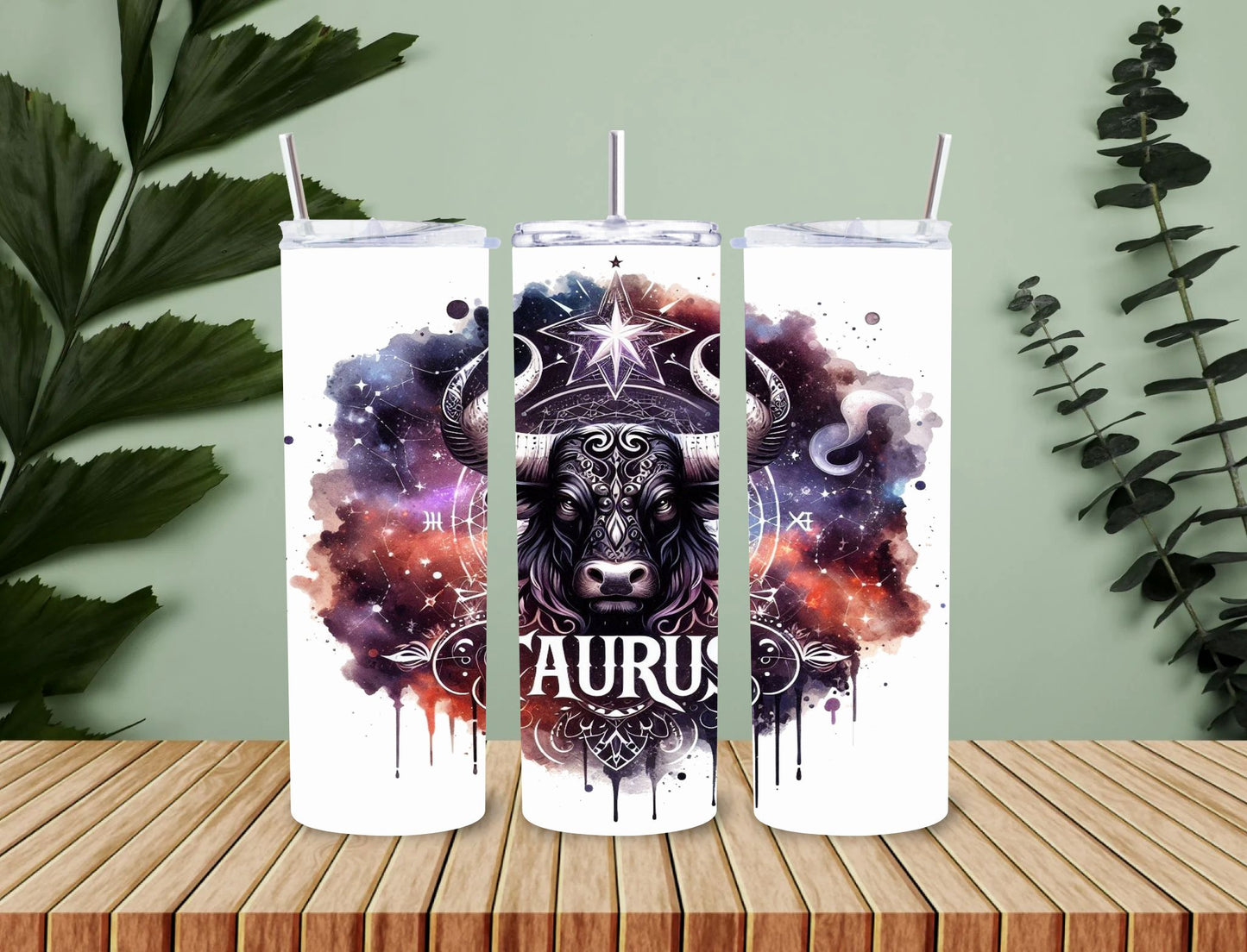 Personalised 20oz / 30oz Hot & Cold Tumbler – Custom Printed Leak-Proof Insulated Cup with Metal Straw & Cleaning Brush