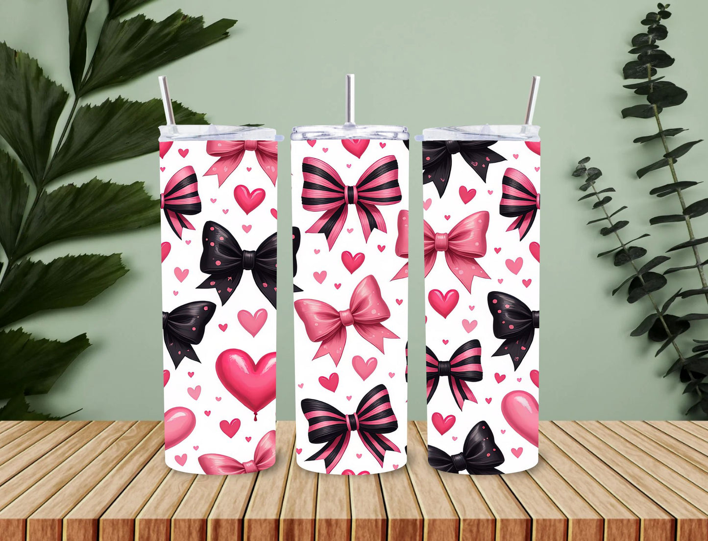 Personalised 20oz / 30oz Hot & Cold Tumbler – Custom Printed Leak-Proof Insulated Cup with Metal Straw & Cleaning Brush