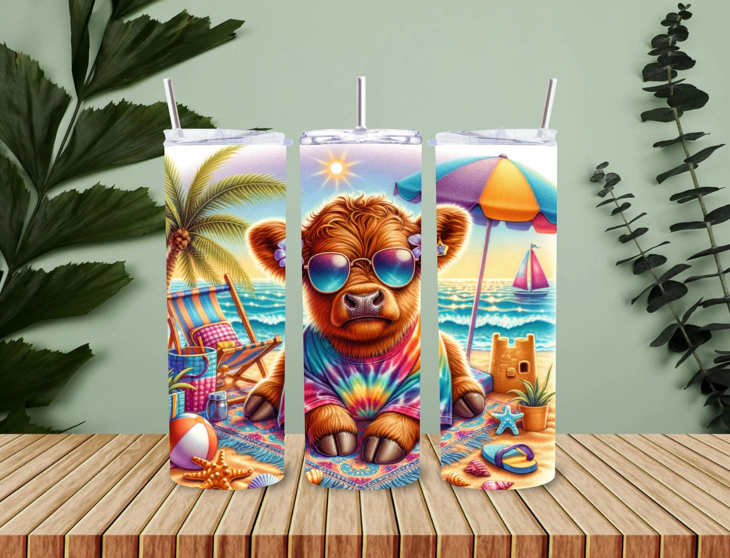 Personalised 20oz / 30oz Hot & Cold Tumbler – Custom Printed Leak-Proof Insulated Cup with Metal Straw & Cleaning Brush