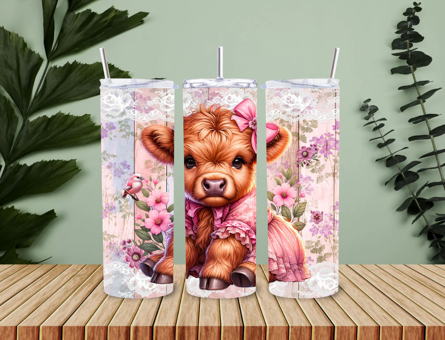 Personalised 20oz / 30oz Hot & Cold Tumbler – Custom Printed Leak-Proof Insulated Cup with Metal Straw & Cleaning Brush