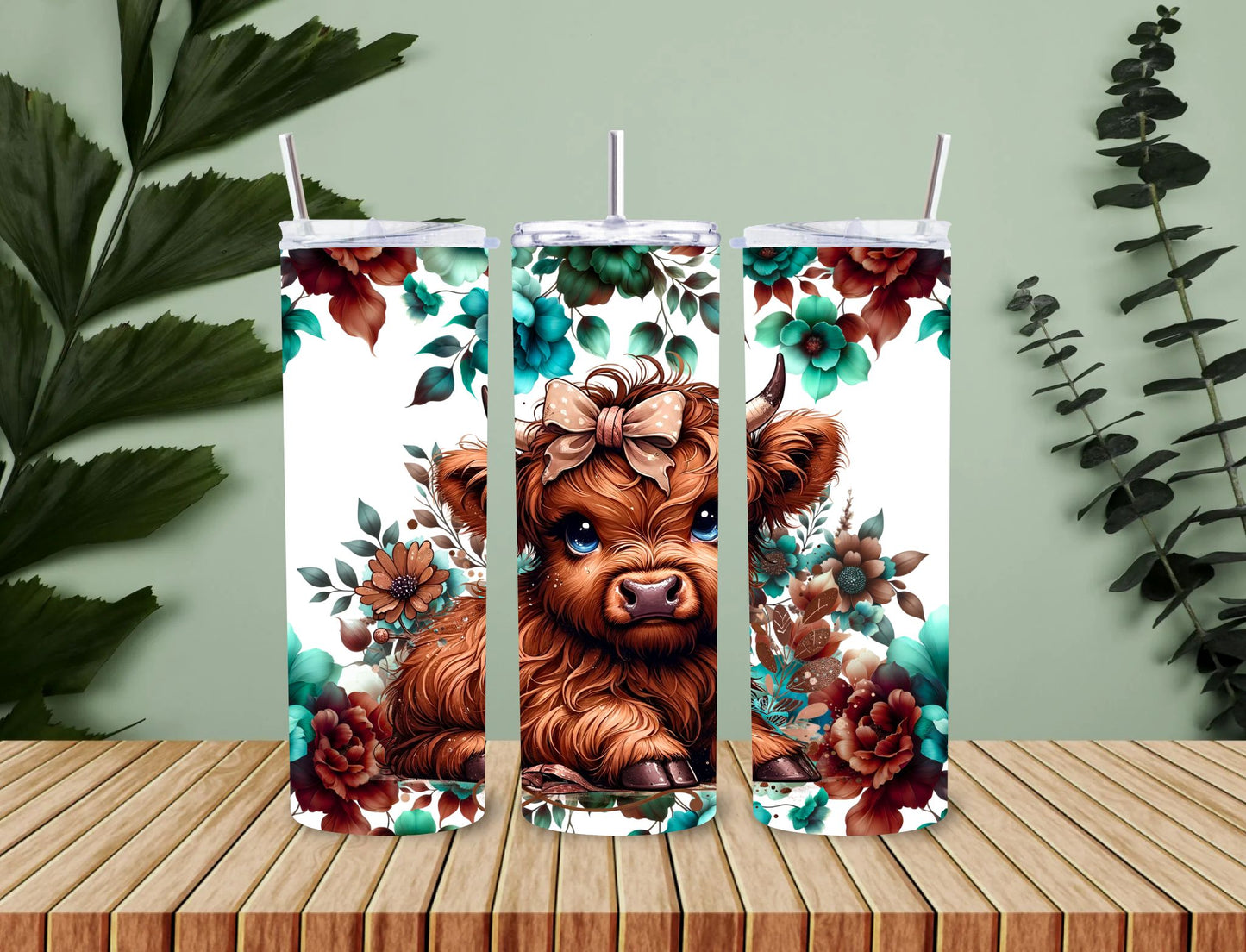 Personalised 20oz / 30oz Hot & Cold Tumbler – Custom Printed Leak-Proof Insulated Cup with Metal Straw & Cleaning Brush