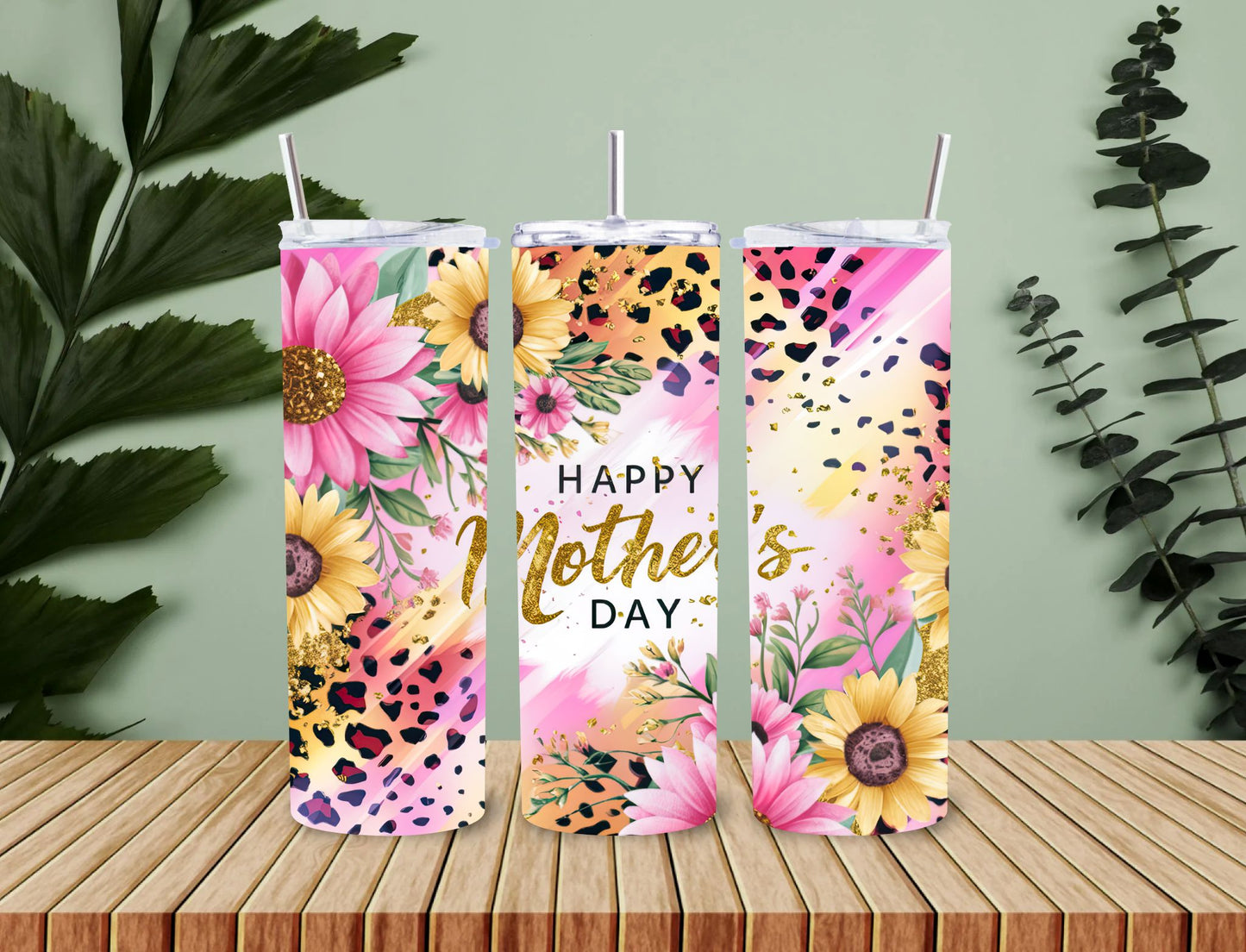 Personalised 20oz / 30oz Hot & Cold Tumbler – Custom Printed Leak-Proof Insulated Cup with Metal Straw & Cleaning Brush