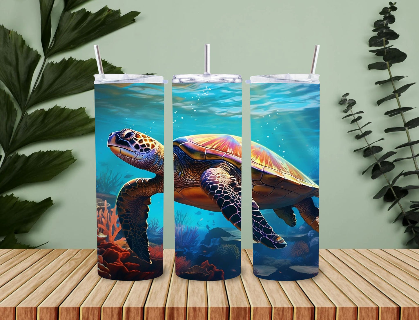 Personalised 20oz / 30oz Hot & Cold Tumbler – Custom Printed Leak-Proof Insulated Cup with Metal Straw & Cleaning Brush