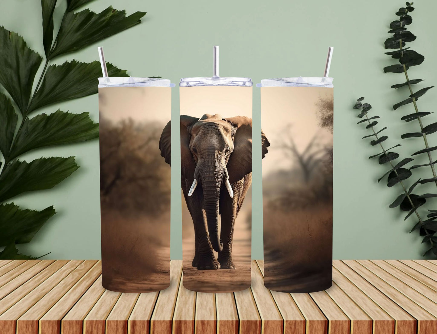 Personalised 20oz / 30oz Hot & Cold Tumbler – Custom Printed Leak-Proof Insulated Cup with Metal Straw & Cleaning Brush