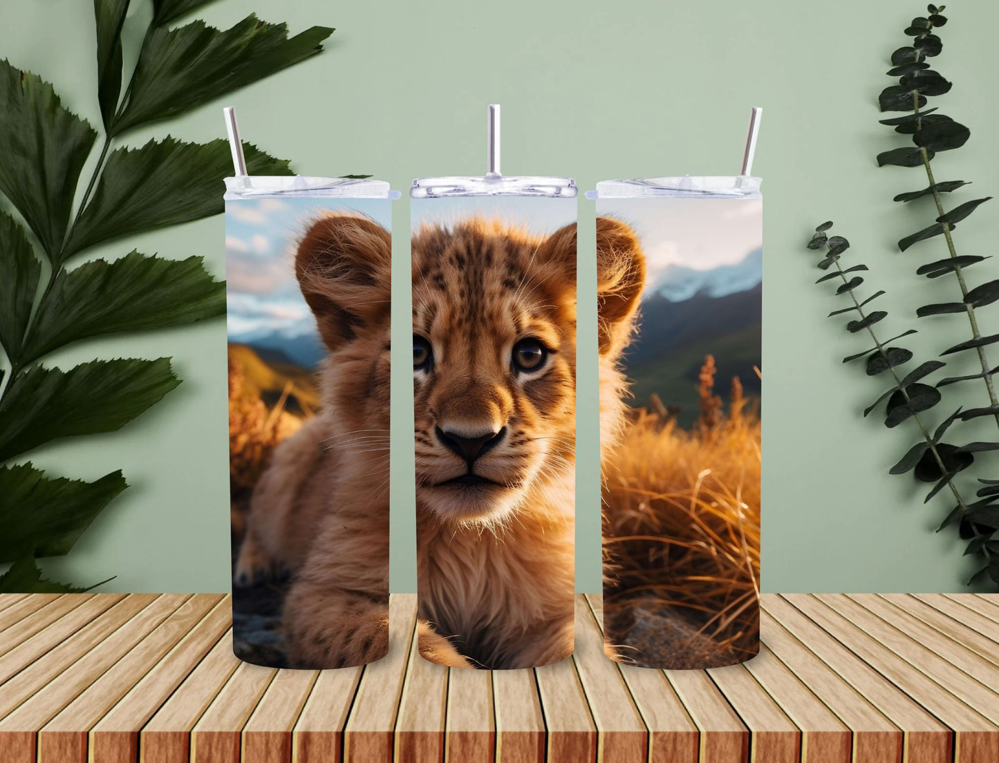 Personalised 20oz / 30oz Hot & Cold Tumbler – Custom Printed Leak-Proof Insulated Cup with Metal Straw & Cleaning Brush