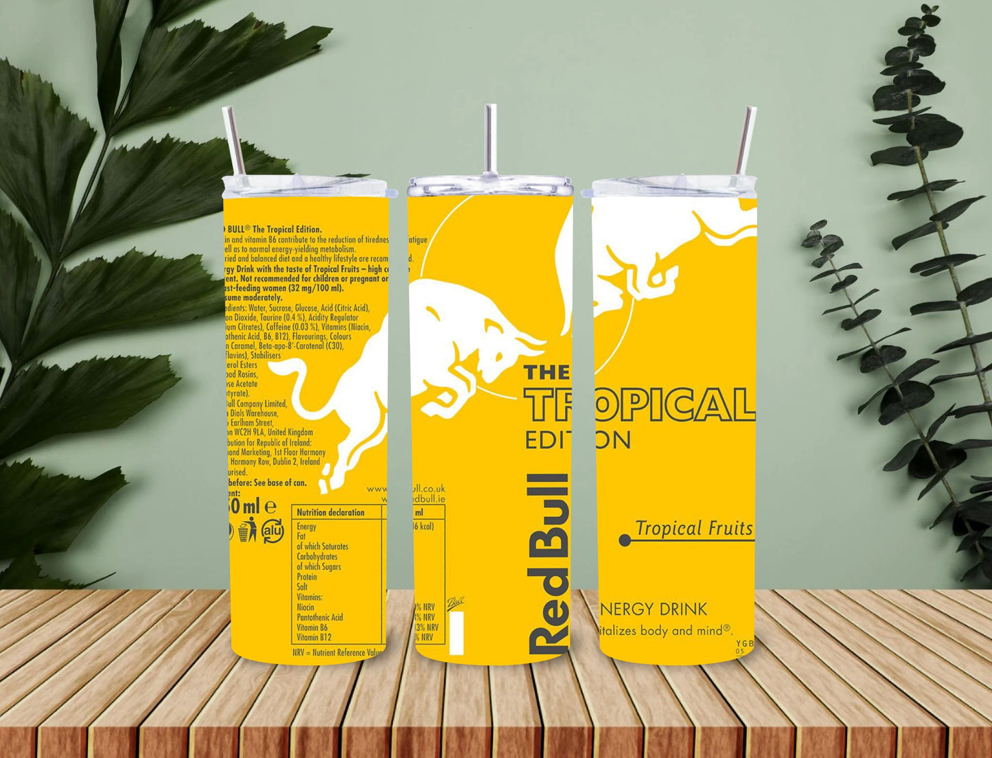 Personalised 20oz / 30oz Hot & Cold Tumbler – Custom Printed Leak-Proof Insulated Cup with Metal Straw & Cleaning Brush