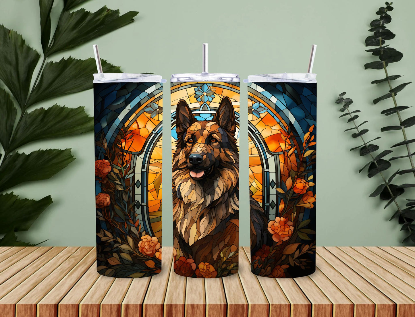 Personalised 20oz / 30oz Hot & Cold Tumbler – Custom Printed Leak-Proof Insulated Cup with Metal Straw & Cleaning Brush