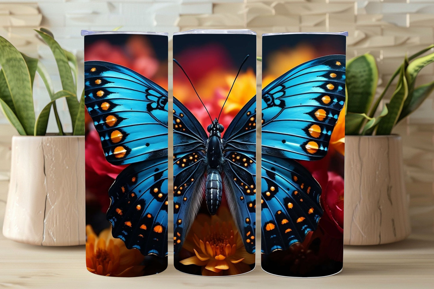 Personalised 20oz / 30oz Hot & Cold Tumbler – Custom Printed Leak-Proof Insulated Cup with Metal Straw & Cleaning Brush