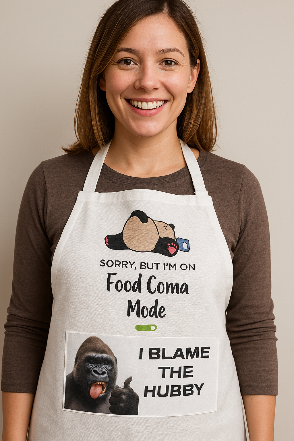Personalised Apron – Custom Printed Apron 65x82 cm – Stylish Cooking, Baking, or BBQ Gift for Home Chefs & Professionals