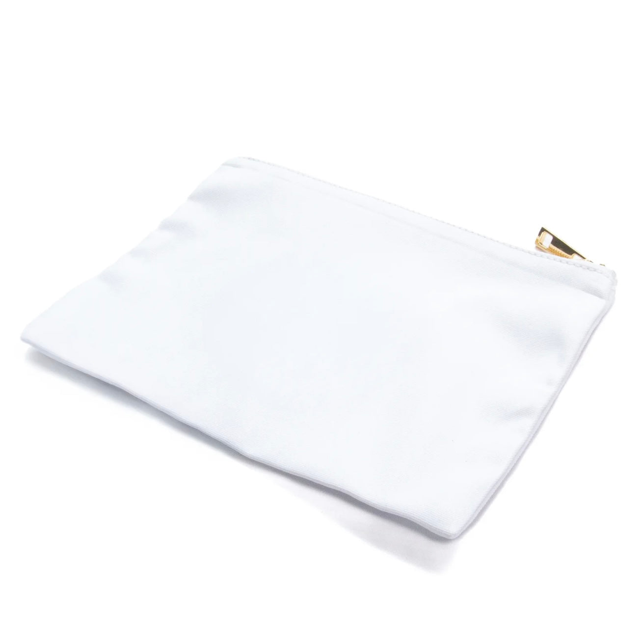 Personalised Makeup Bag – Custom Printed 23x17 cm Canvas & Polyester Bag with Gold Zip – Bride & Bridesmaid Gift, Party Favour, or Pencil Case