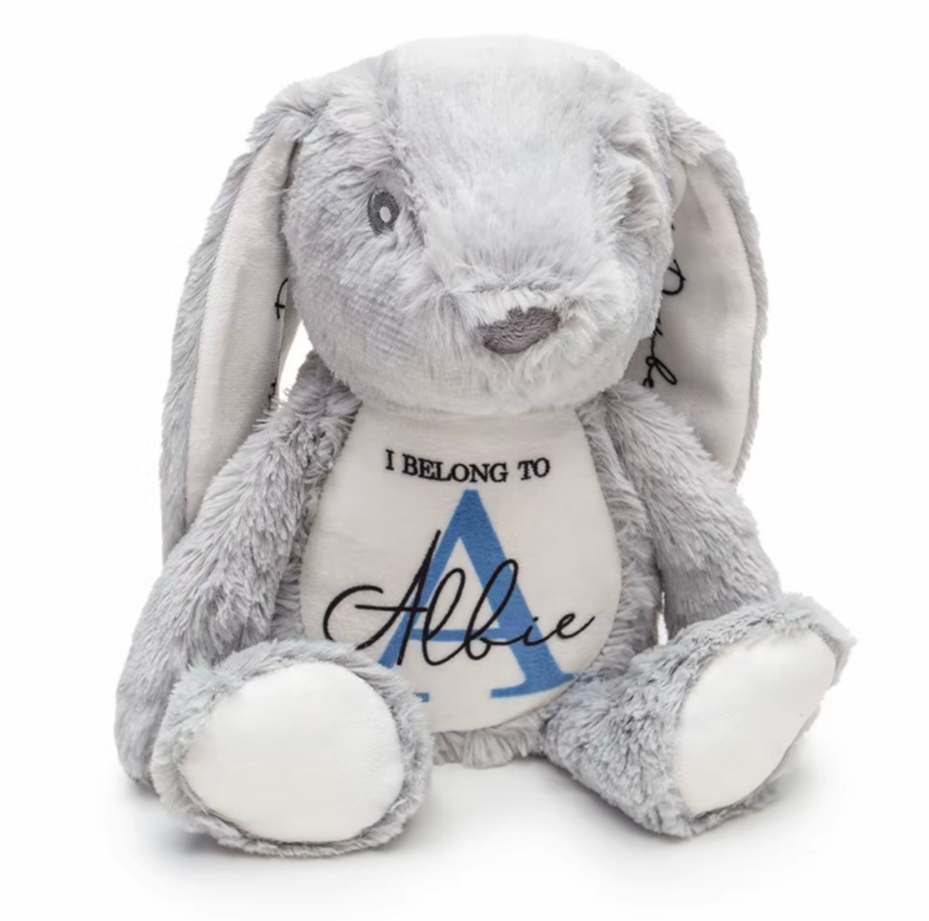 Personalised Rabbit Plush Toy – Custom Printed Soft Toy with Printable Ears, Feet & Belly – 100% Polyester – CE & UK Certified