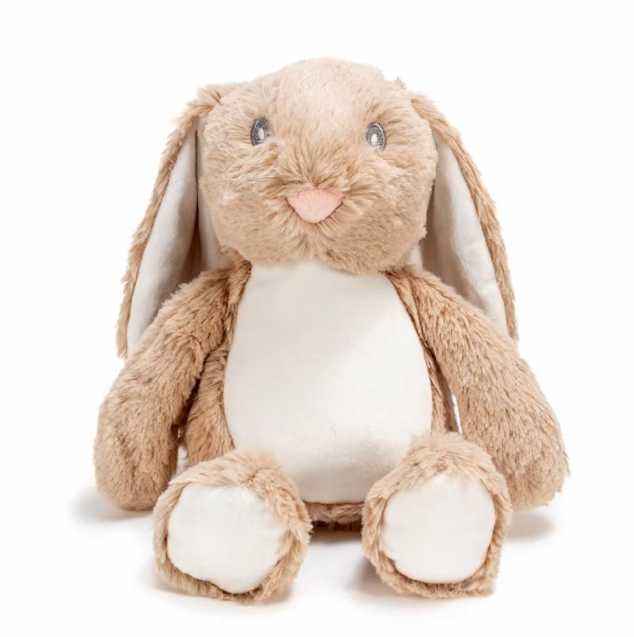 Personalised Rabbit Plush Toy – Custom Printed Soft Toy with Printable Ears, Feet & Belly – 100% Polyester – CE & UK Certified