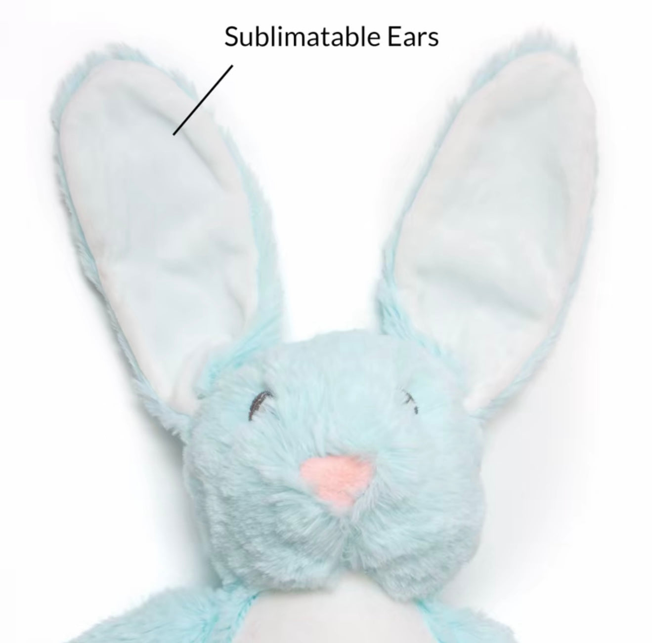 Personalised Rabbit Plush Toy – Custom Printed Soft Toy with Printable Ears, Feet & Belly – 100% Polyester – CE & UK Certified
