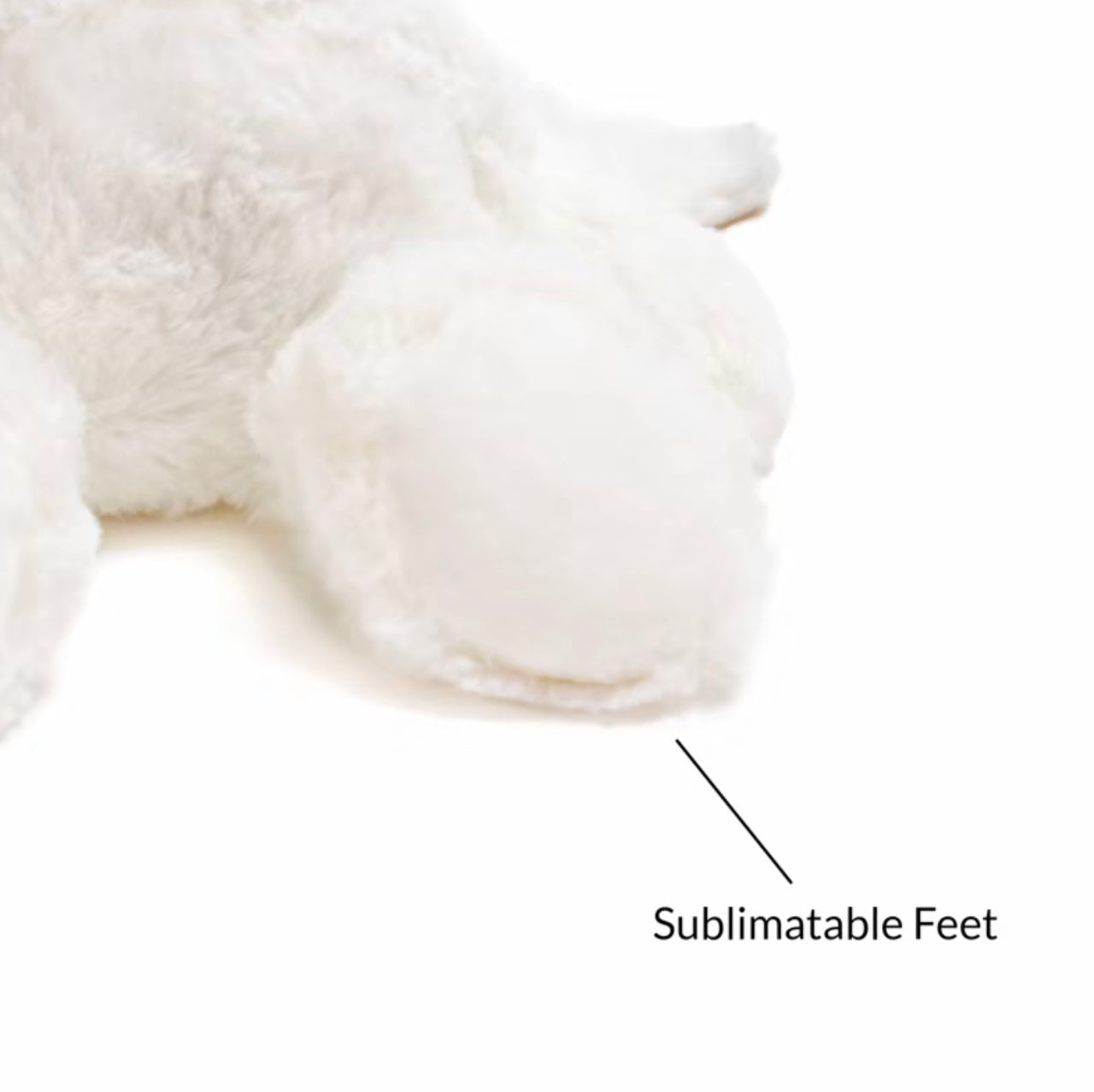 Personalised Rabbit Plush Toy – Custom Printed Soft Toy with Printable Ears, Feet & Belly – 100% Polyester – CE & UK Certified