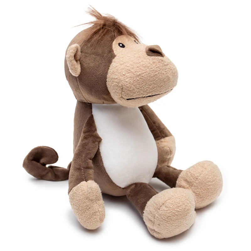 Personalised Monkey Plush Toy β Custom Printed Belly β Soft Jungle Keepsake β CE & UK Certified