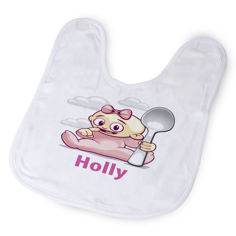 Personalised Baby Bib ā Soft, Durable & Custom Printed ā Perfect Keepsake Gift
