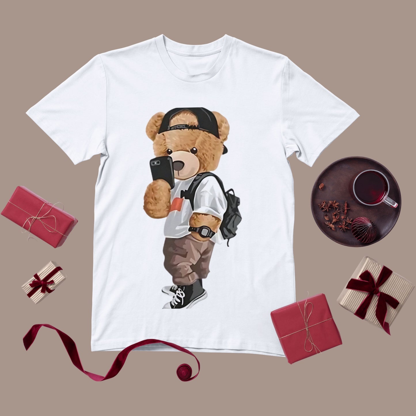 Personalised Men's T-Shirt – White & Grey 100% Polyester Tee for Sublimation Printing (XS to XXXL)