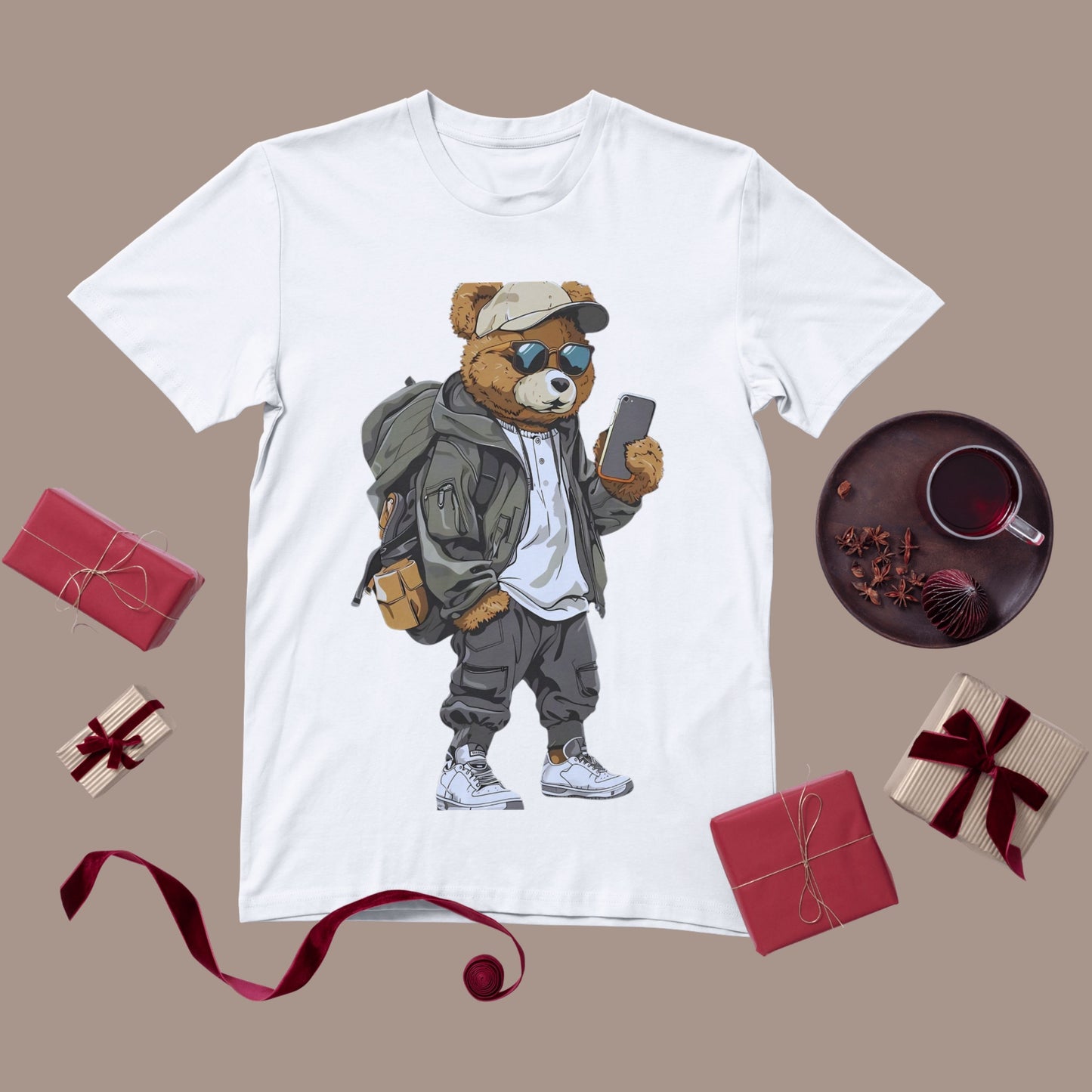 Personalised Men's T-Shirt – White & Grey 100% Polyester Tee for Sublimation Printing (XS to XXXL)