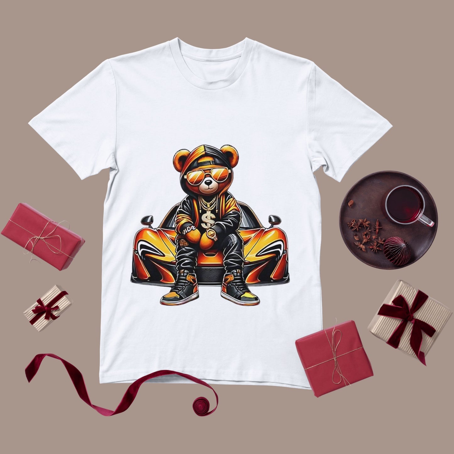 Personalised Men's T-Shirt – White & Grey 100% Polyester Tee for Sublimation Printing (XS to XXXL)