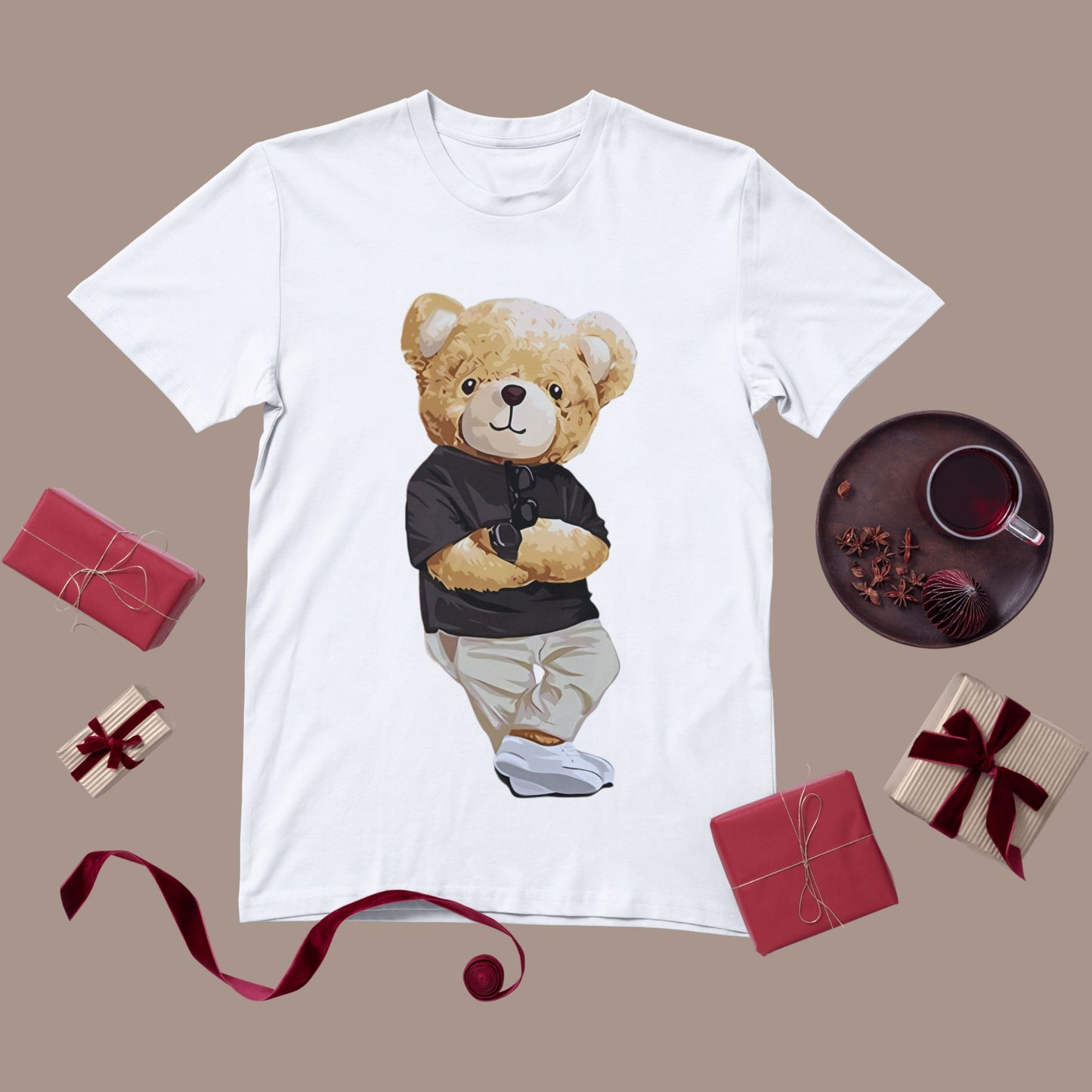 Personalised Men's T-Shirt – White & Grey 100% Polyester Tee for Sublimation Printing (XS to XXXL)