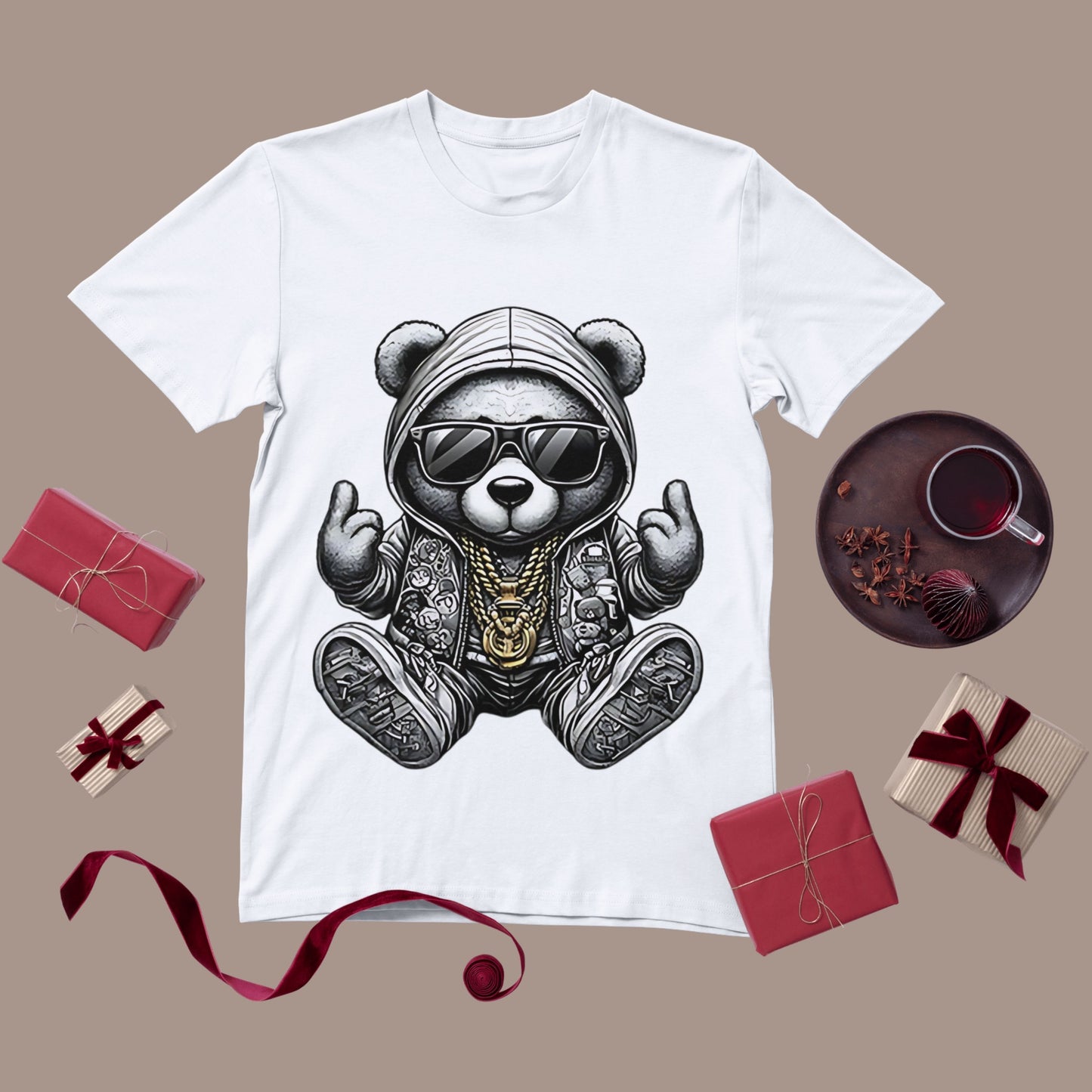 Personalised Men's T-Shirt – White & Grey 100% Polyester Tee for Sublimation Printing (XS to XXXL)