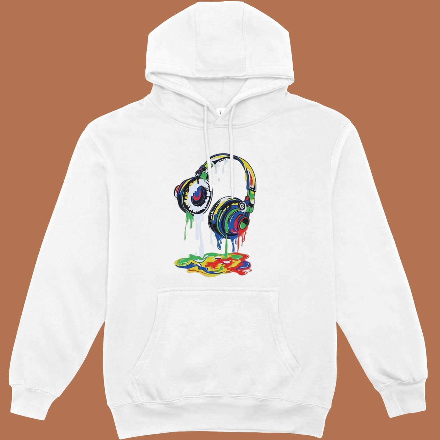Personalised Women's Hoodie – Custom Printed White & Grey 100% Polyester (XS to XXXL)