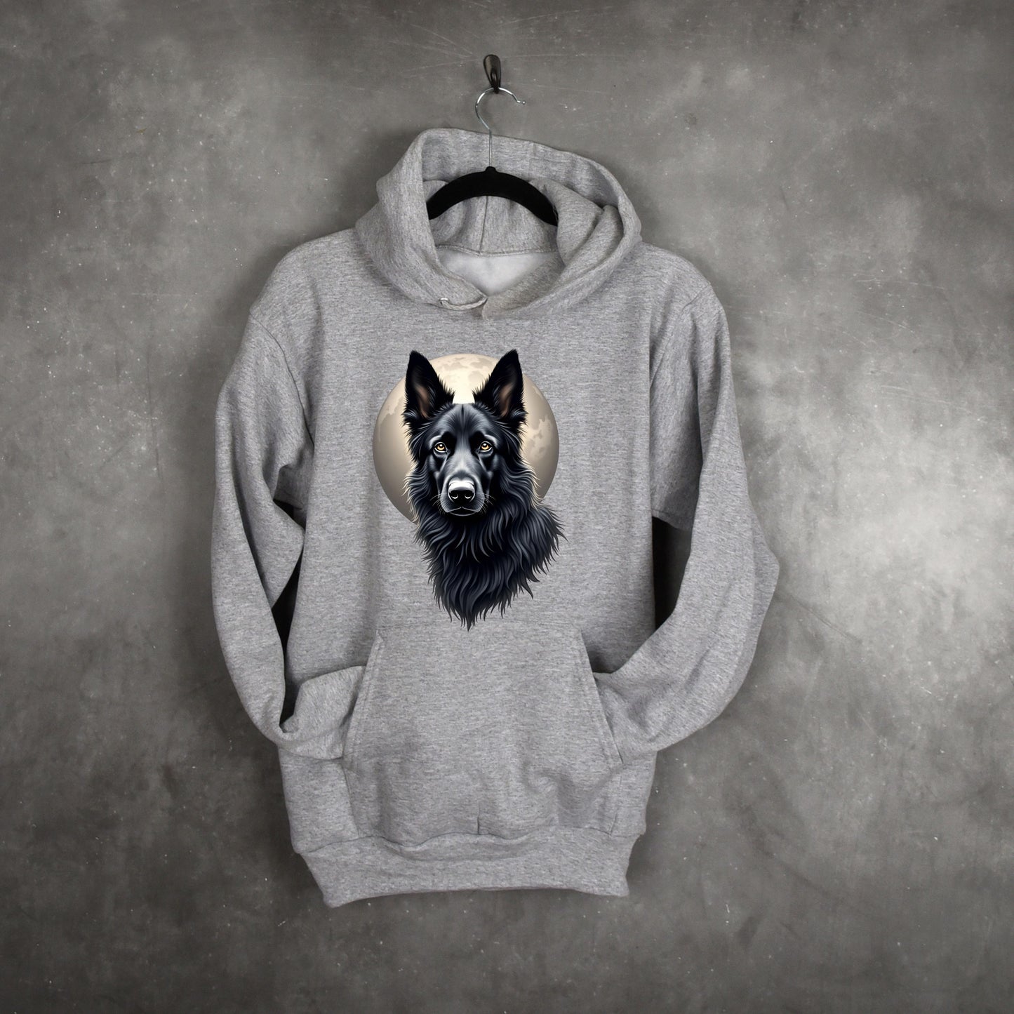 Personalised Men's Hoodie – Custom Printed White & Grey 100% Polyester (XS to XXXL)