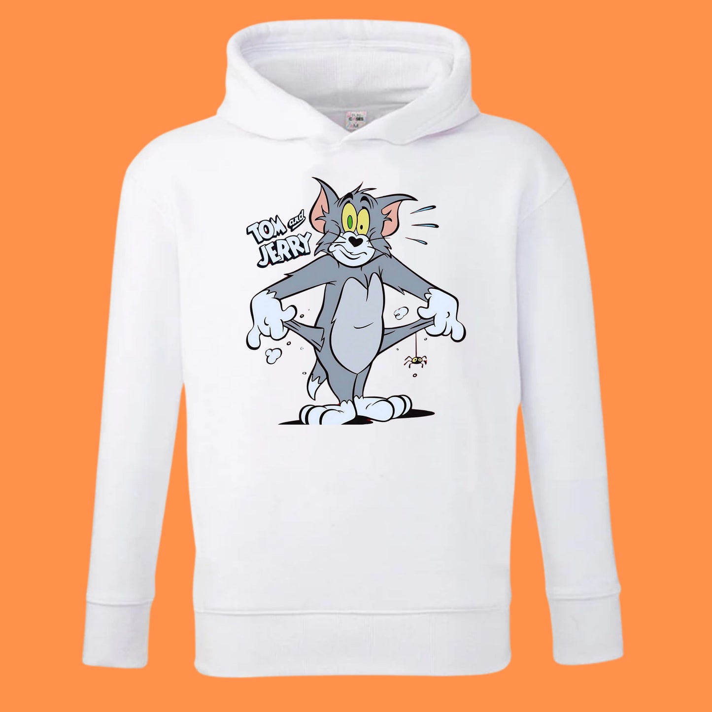 Personalized Kids' Hoodie – Custom Printed White 100% Polyester (Ages 7–14)