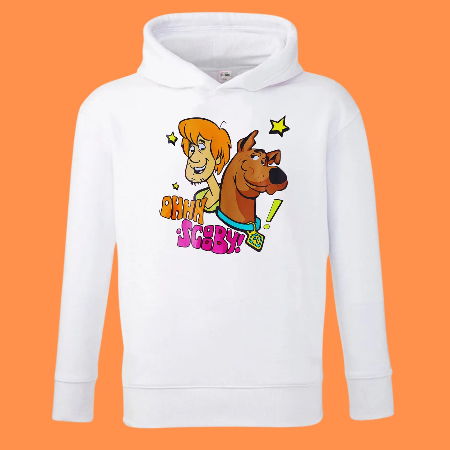 Personalized Kids' Hoodie – Custom Printed White 100% Polyester (Ages 7–14)