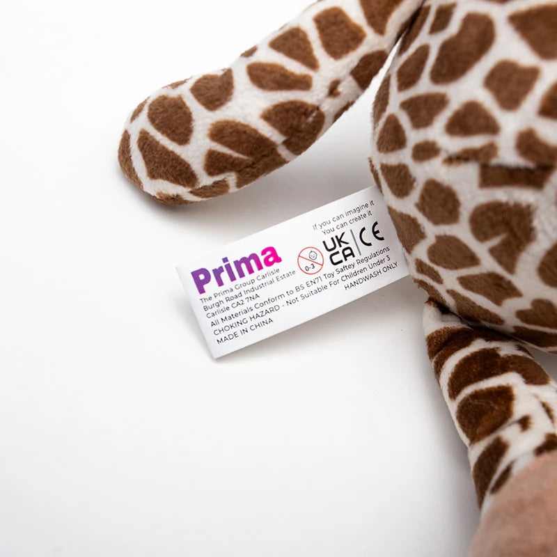 Personalised Giraffe Plush Toy β Custom Printed Belly β Soft Safari Keepsake β CE & UK Certified