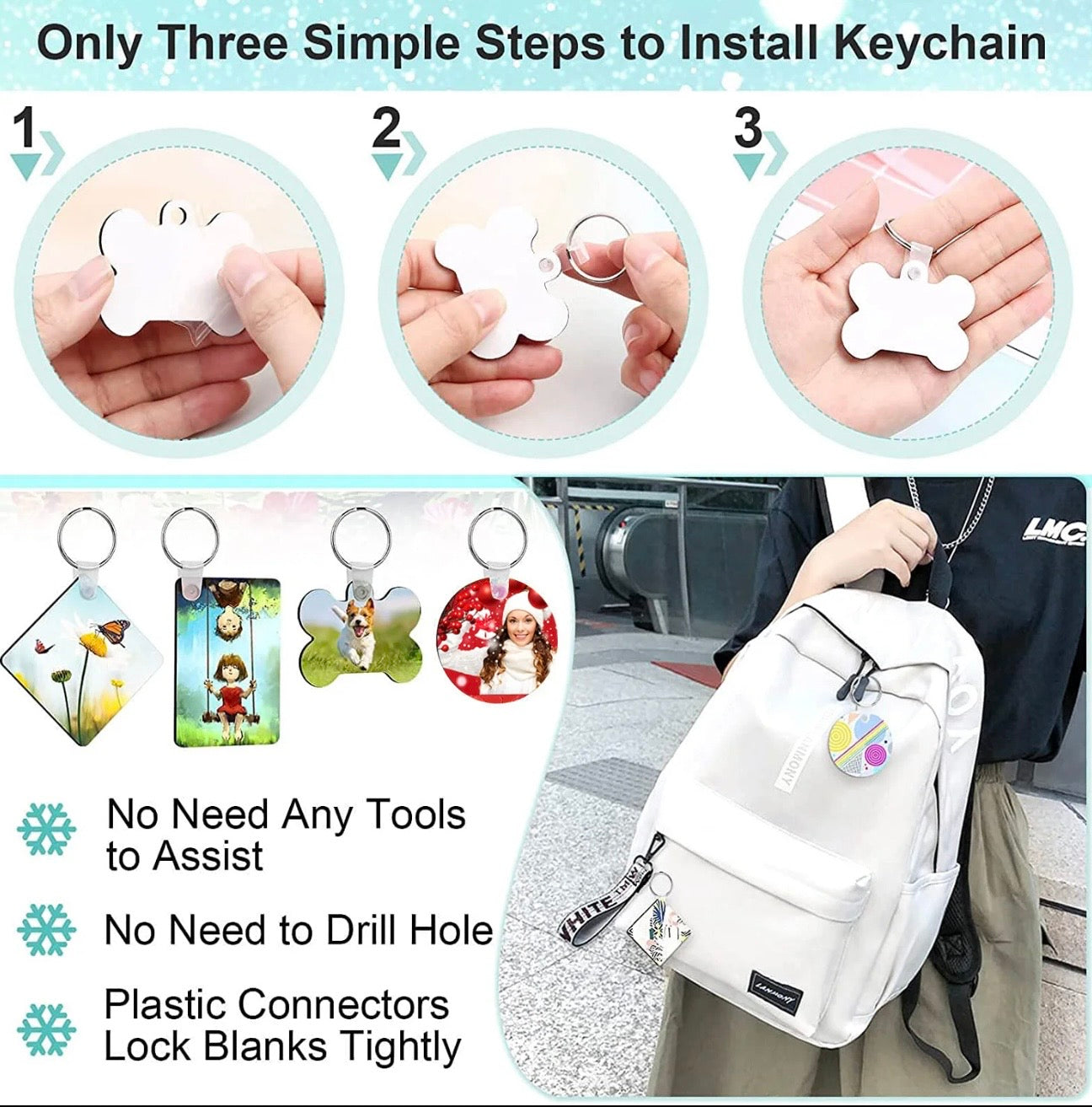 Create Your Keychain – Customize with Your Own Design or Logo
