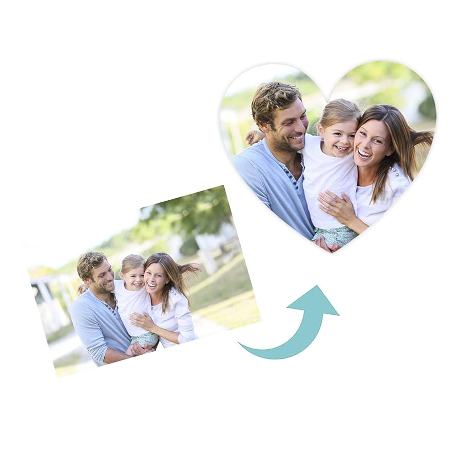 Custom Ceramic Fridge Magnet – Rectangle or Heart Shape