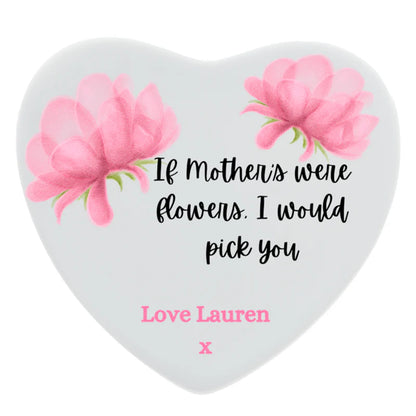 Custom Ceramic Fridge Magnet – Rectangle or Heart Shape