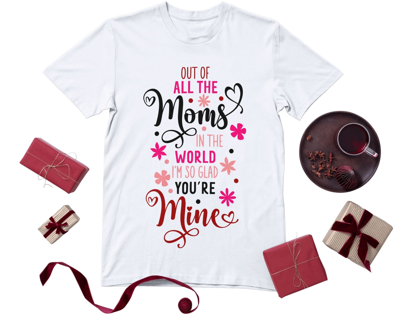 Personalised Women's T-Shirt – Custom Printed White & Grey 100% Polyester (XS to XXXL)