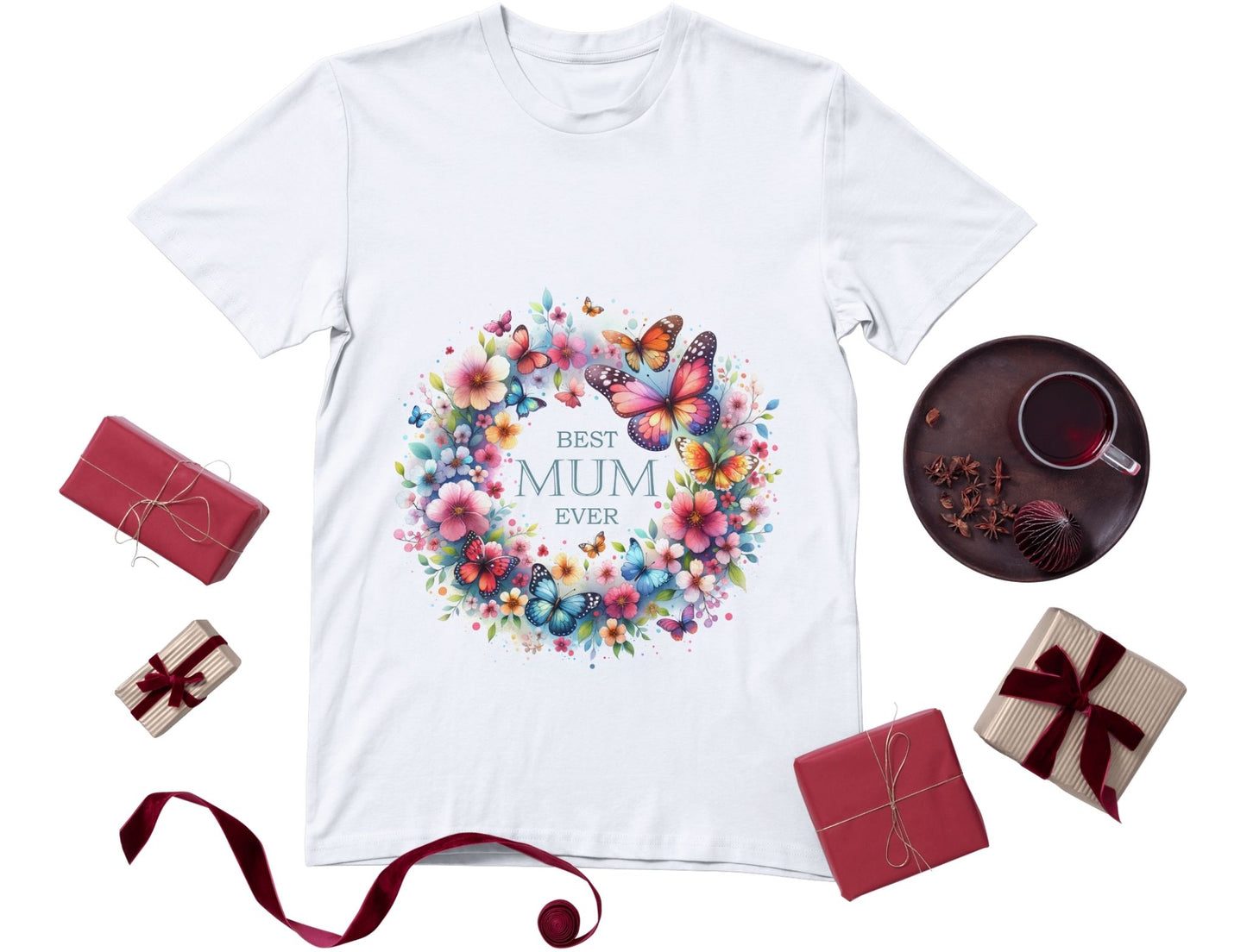 Personalised Women's T-Shirt – Custom Printed White & Grey 100% Polyester (XS to XXXL)