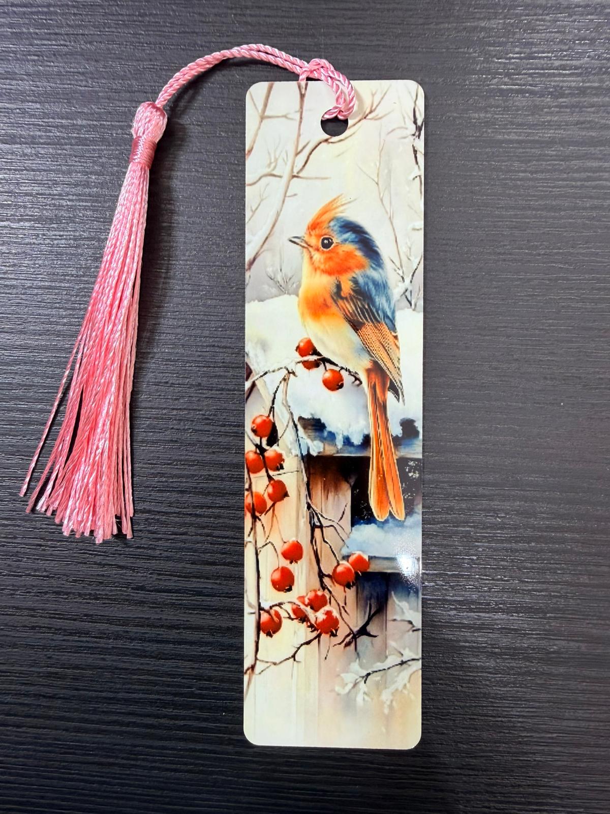 Customized / Personalized Bookmarks with Red Ribbon – Colorful Booklover’s Gift | Custom Name or Photo Bookmark