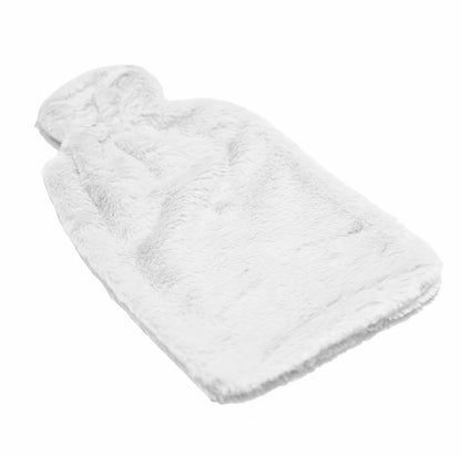Personalised Hot Water Bottle Cover – Custom Printed 33x20 cm Soft Fabric Sleeve in Pink or White – Ideal Gift for Comfort & Warmth