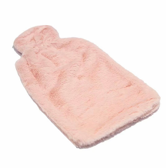 Personalised Hot Water Bottle Cover – Custom Printed 33x20 cm Soft Fabric Sleeve in Pink or White – Ideal Gift for Comfort & Warmth