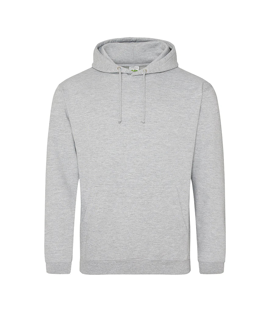 Personalised Women's Hoodie – Custom Printed White & Grey 100% Polyester (XS to XXXL)