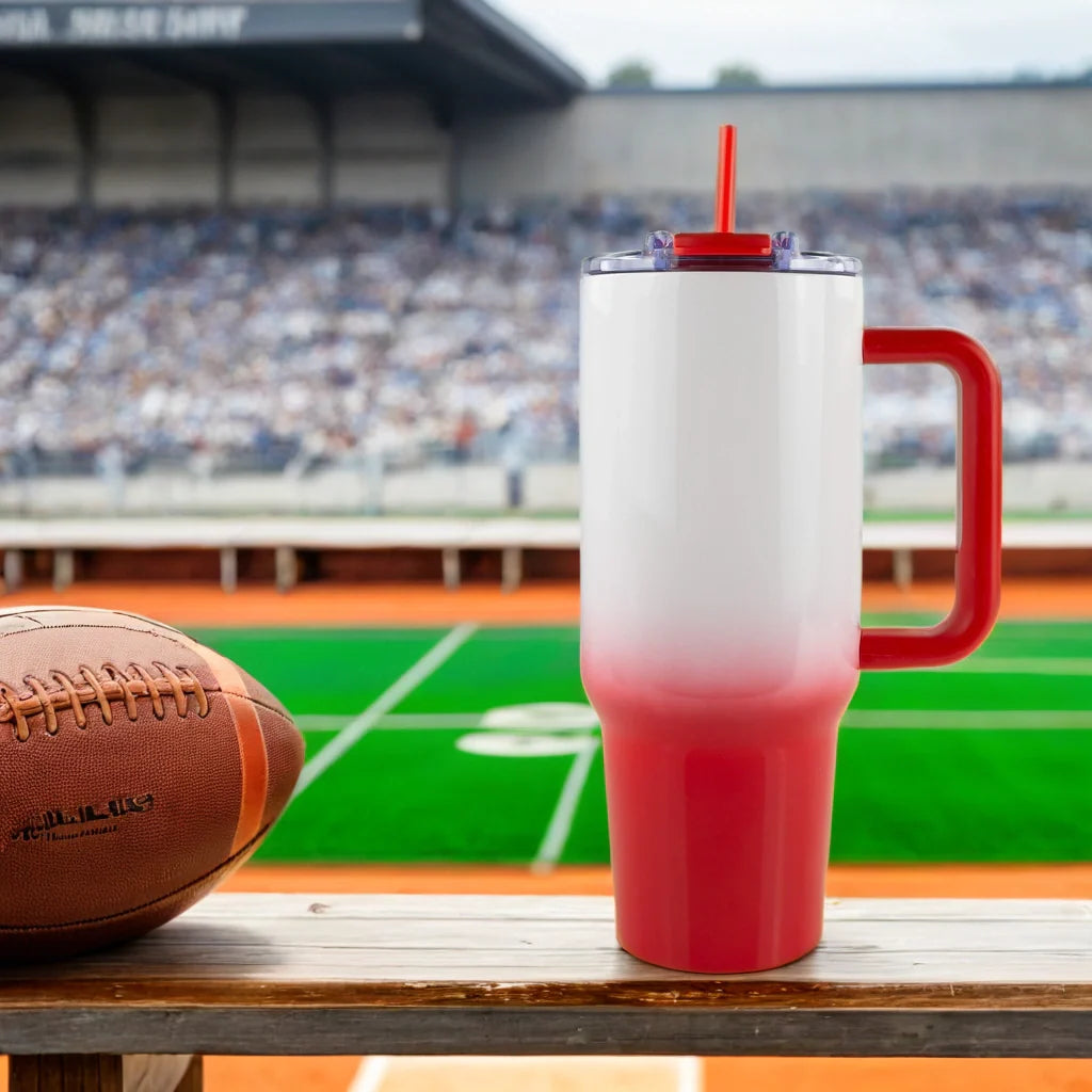 40oz Sublimatable Big Swig Tumbler – Game Day Collection + Free 4oz Mini Traveler Keychain (UK Exclusive)