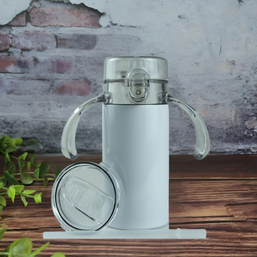Personalised 12oz 2-in-1 Sippy Cup – Custom Printed Stainless Steel Cup with Sippy Lid, Slider Lid & Straw – Kids & Toddler Gift