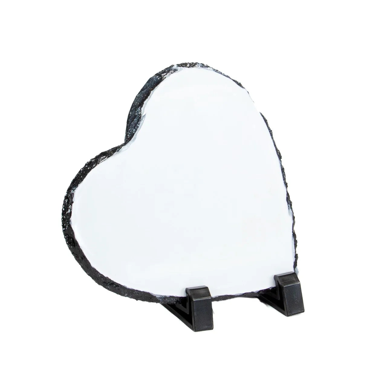 Custom Heart-Shaped Photo Slate – Personalized Keepsake Plaque